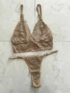 CONJUNTO TODO ENCAJE TOP BEIGE- ART 800 - comprar online