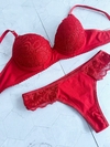 CONJUNTO ARMADO CON ENCAJE ROJO- ART 3000 - comprar online