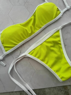 BIKINI TOP PARA ATAR AMARILLO FLUOR - ART 750 - comprar online