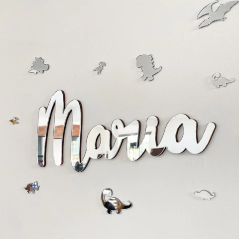 DINO - NOME PERSONALIZADO EM ACRÍLICO COM APLIQUES - NAC011 - comprar online