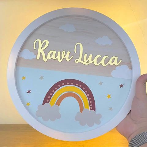 Arco-íris - Porta Maternidade - PM070 - comprar online