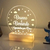 Luminária com nome Personalizado - Estrelas |L192