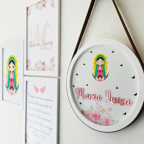 Nossa Senhora de Guadalupe - KIT QUADRINHOS E PORTA MATERNIDADE - KIT020 - comprar online