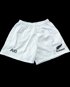 Short Rugby All Blacks Blanco Gabardina con bolsillos - comprar online