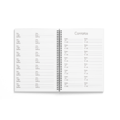 20 Agendas 2DPP 2024 Empresa Personalizado textura PB A5 - Loja Criar Mais