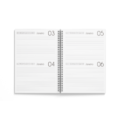 Imagem do 20 Agendas 2DPP 2024 Empresa Personalizado textura PB A5