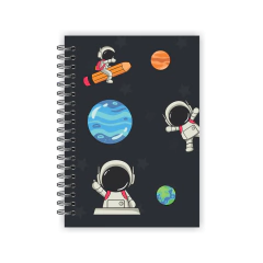 Caderno A5 pautado 80 folhas - Coleção Astronauta - loja online