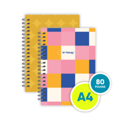 Caderno A4 pautado 80 folhas - Coleção Fé