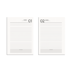 Kit 100 Miolo Agenda 2024 A5 1DPP (refil fichario/caderno inteligente) - comprar online