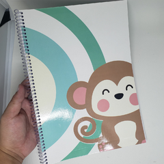 Caderno pautado 123 para alfabetização espiral - Loja Criar Mais