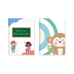 Caderno pautado 123 para alfabetização brochura