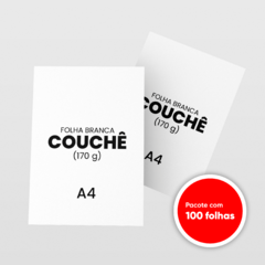 Papel Folha Branca Couchê 170g