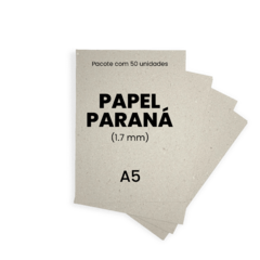 Papel Papelão Paraná 1.7mm A5 (21x14.8cm) 50 Un P/ Capas