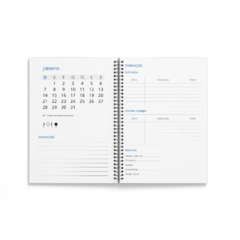 20 Planner 2024 Empresarial Personalizado textura cores miolo colorido A5 - Loja Criar Mais