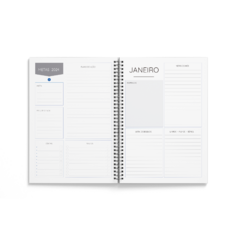 20 Planner 2024 Empresarial Personalizado textura cores miolo colorido A5 - loja online