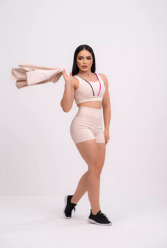 TOP + SHORT + CASACO FITNESS
