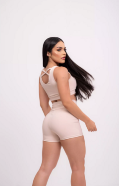 TOP + SHORT + CASACO FITNESS - KMODAFIT