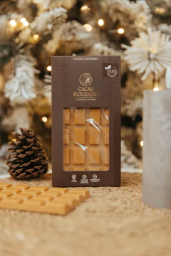 Chocolate branco caramelizado, ao leite zero açúcar com crisp de coco - 80g - comprar online