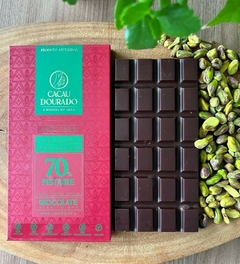 Chocolate 70% cacau com pistache - LOW CARB - zero açúcar - 80g