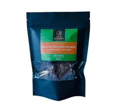 Imagem do Chocoleque - Lascas chocolate 53% cacau c/ praliné amendoim e caramelo salgado - 150g