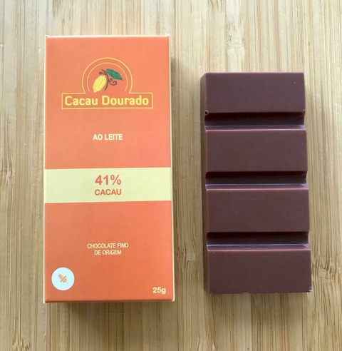 Chocolate 41% cacau ao leite - 25g