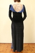 Vestido longo em veludo molhado - Lava Luz Lab