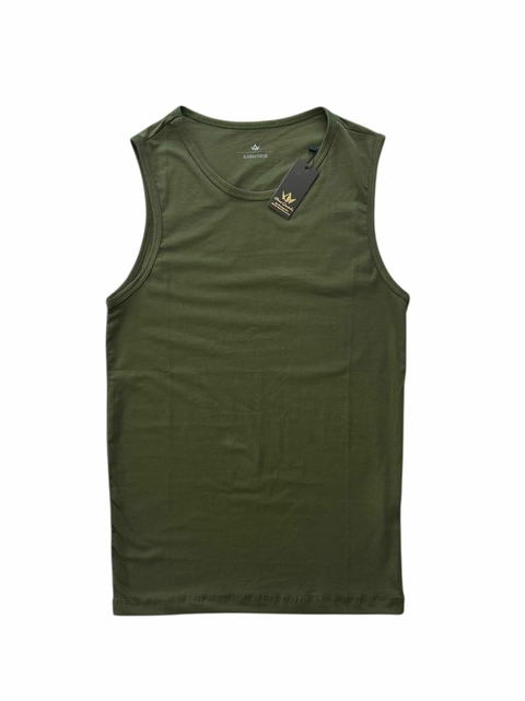 Regata Algodão Egípcio Basic Green - comprar online