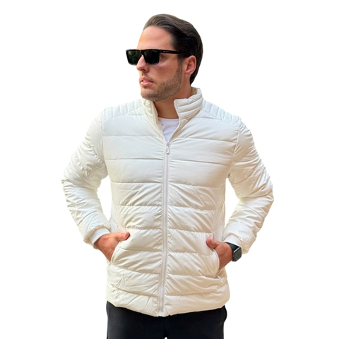 Jaqueta Puffer Metalizada White - comprar online
