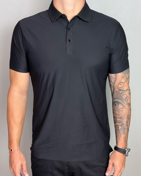 Polo Importada BG black COLLAR DETAIL - comprar online