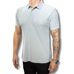 Polo Importada BG gray COLLAR DETAIL - comprar online