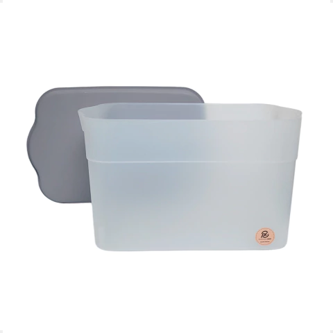 Caja Organizadora Con Tapa Plástica Maxi Box Transparente Chica en internet