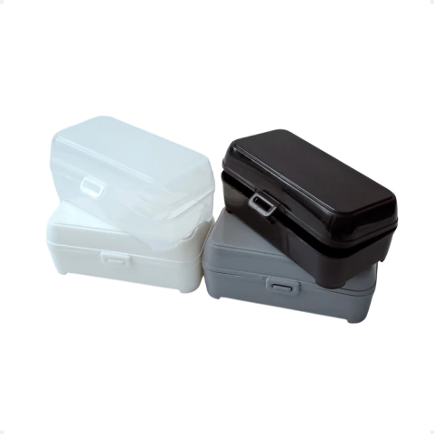 Contenedor Rectangular con Tapa Bisagra y Traba 15 X 7,5 X 6 cm - comprar online