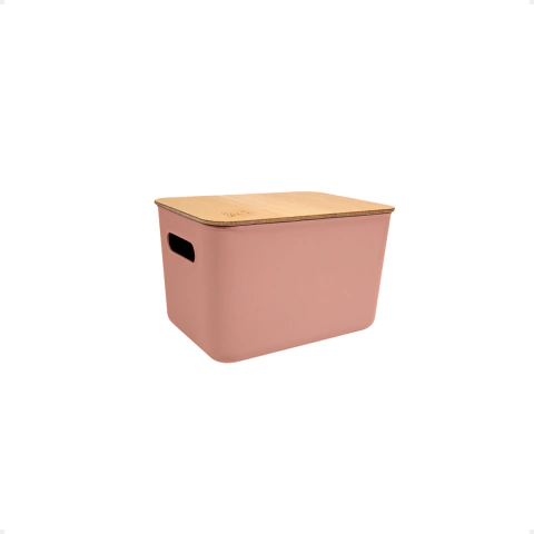 Caja Numero 2 Top Moderna Canasto Organizador 26*18*16 CM Con Tapa Madera - comprar online