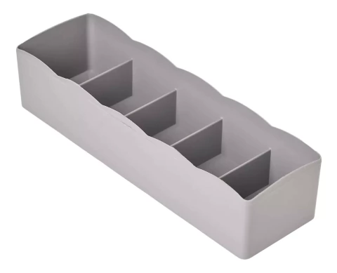 Organizador De Ropa Interior con 5 Divisiones Cajon Plastico - comprar online