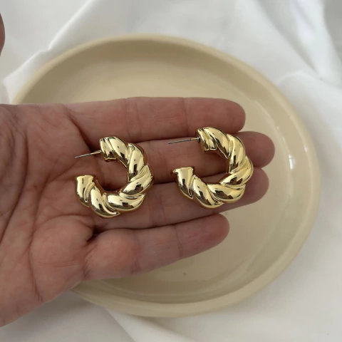 Aros Nina dorados - comprar online