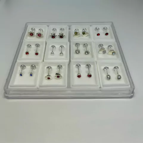 Aros abridores acero blanco (Strass)