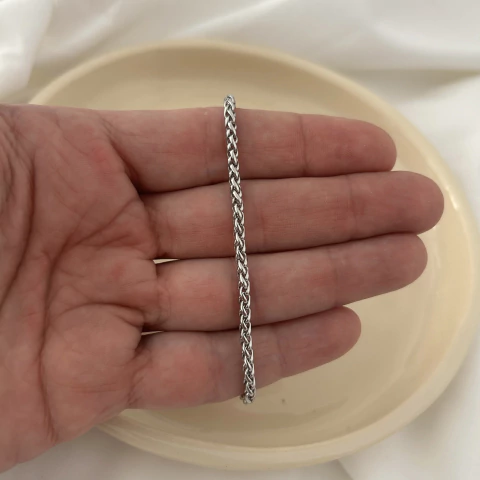 Pulsera de acero 3.0 mm trenzada - comprar online