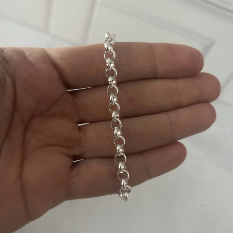 Pulsera de acero blanco 6.0 mm - comprar online
