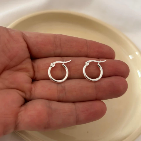 Argollas de acero blanco (15 mm) - comprar online