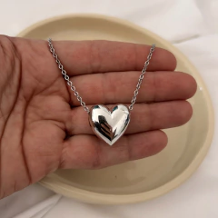 Cadenita corazon de acero