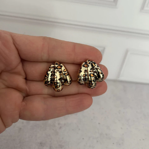 Aros triples dorados animal - comprar online