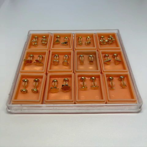 Aros abridores enchapados en oro (Formitas)