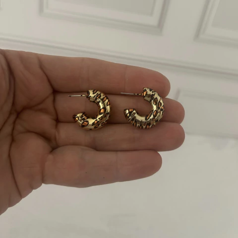 Aros argolla animal dorada - comprar online