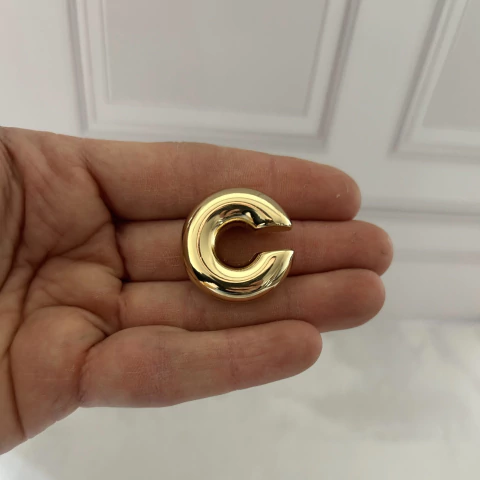 Cuff de acero dorado - comprar online