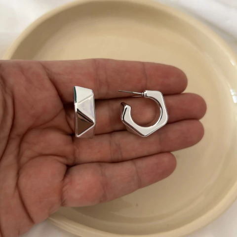 Aros Uma plateados - comprar online