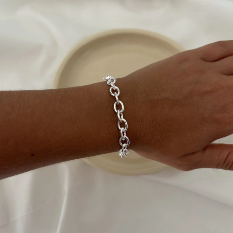 Pulsera de acero blanco 1.6 mm - comprar online