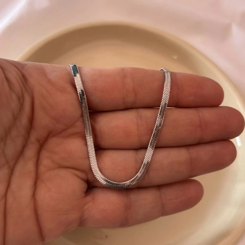 Cadenita de acero quirúrgico cola de ratón