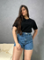 T-Shirt Basic Preta - Amanda Morais Store