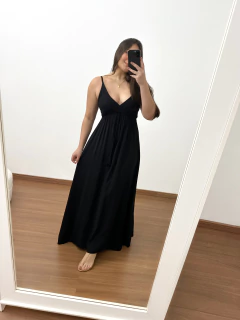 Vestido Jeri Preto Liso - comprar online