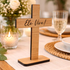 Placa Decorativa em MDF - Ele Vive!